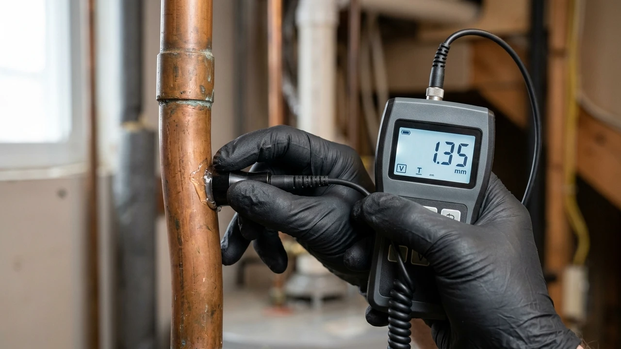 On-site diagnostic inspection record for When Does a Water Line Need Repiping Instead of Local Repair?